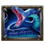 Symbol Blue Snake