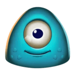Symbol Cyan Monster