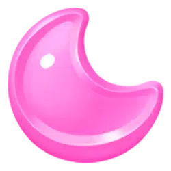 Symbol Pink Crescent